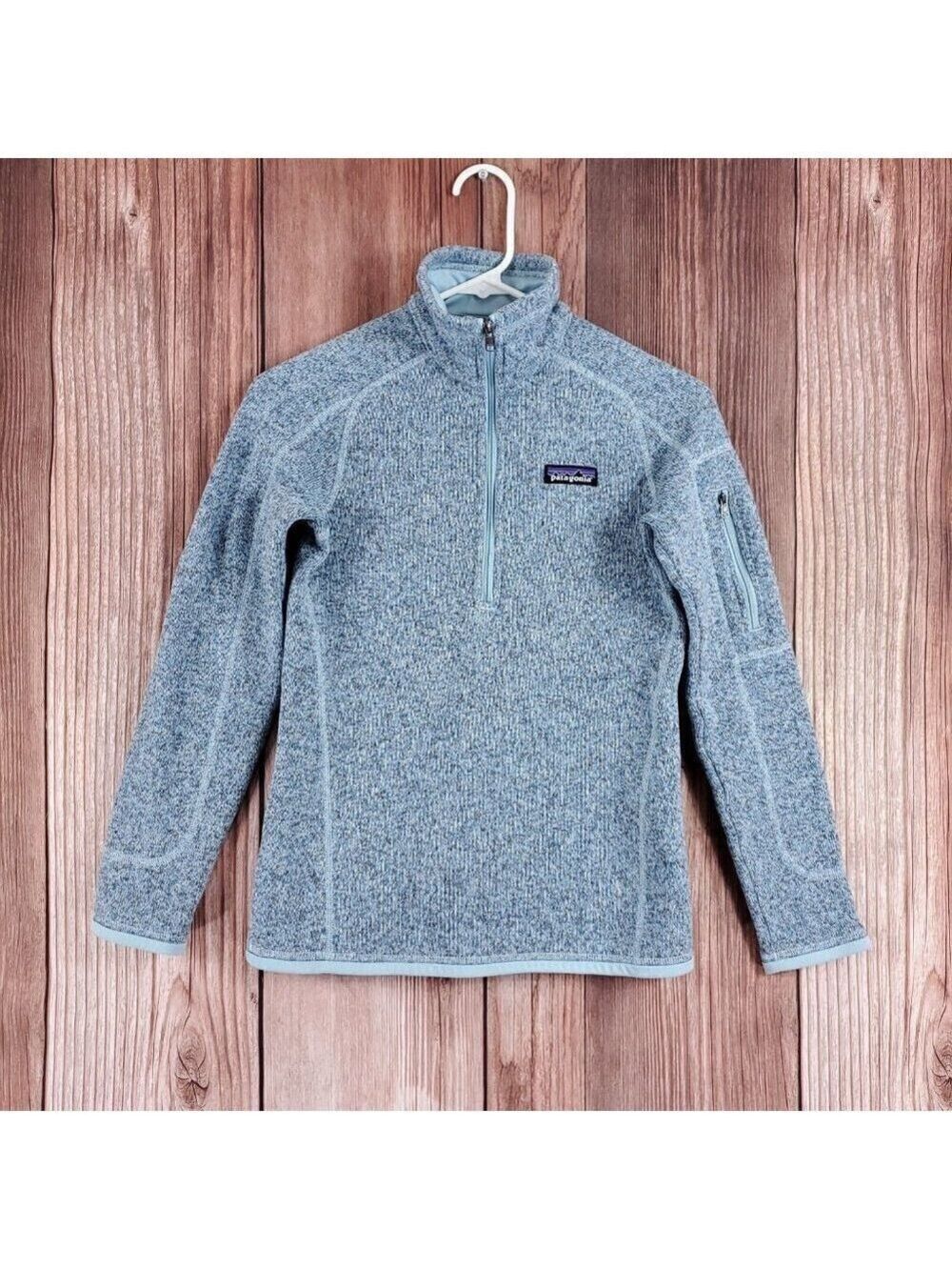 *READ* Patagonia Womens Size XXS Better Sweater 1/4 Zip Pullover Blue 25617 - Picture 5 of 15